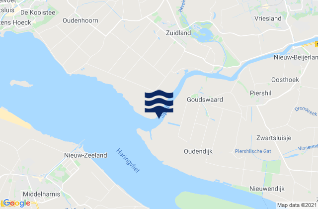 Karte der Gezeiten Hartelbrug, Netherlands
