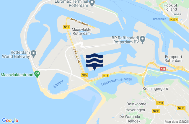 Karte der Gezeiten Hartelhaven, Netherlands