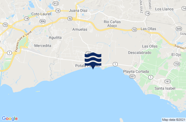 Karte der Gezeiten Hato Puerco Arriba Barrio, Puerto Rico