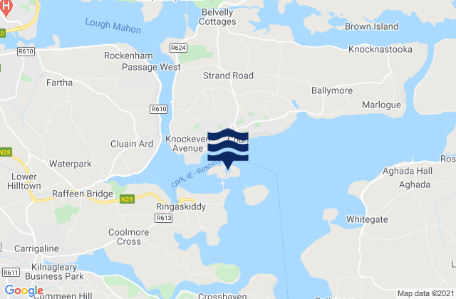 Karte der Gezeiten Haulbowline Island, Ireland