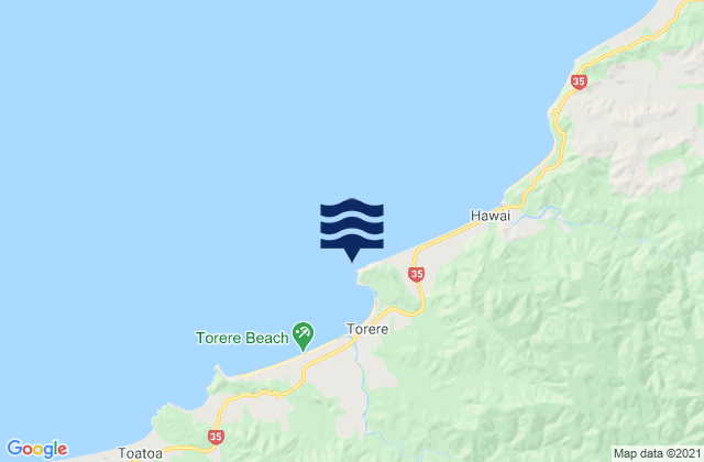 Karte der Gezeiten Haurere Point, New Zealand
