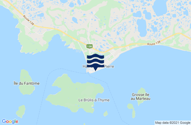 Karte der Gezeiten Havre-Saint-Pierre, Canada