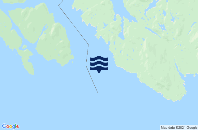 Karte der Gezeiten Haystack Island, Canada