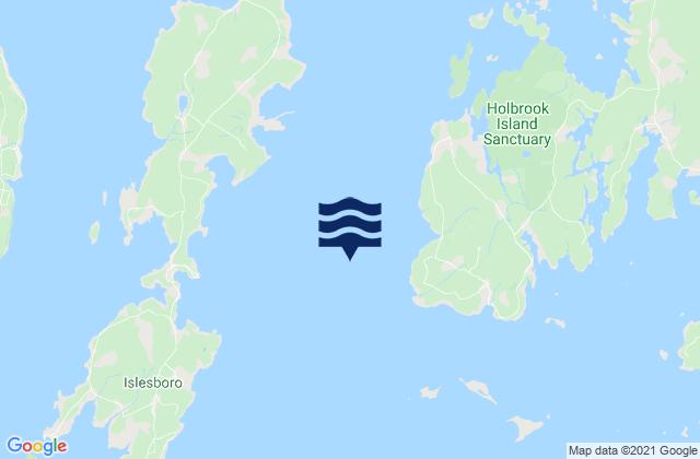 Karte der Gezeiten Head of the Cape 0.8 nmi. W of Penobscot Bay, United States