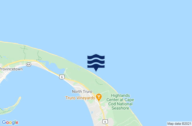 Karte der Gezeiten Head of the Meadow Beach, United States