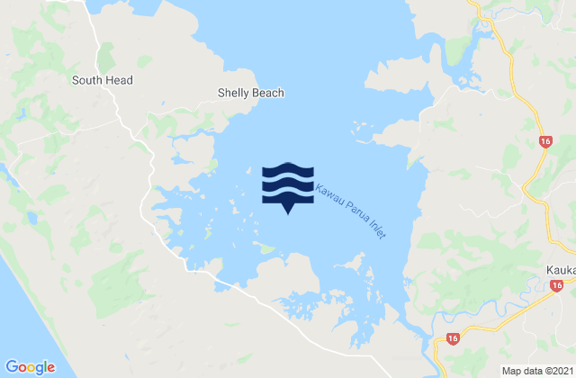 Karte der Gezeiten Helensville River Light, New Zealand