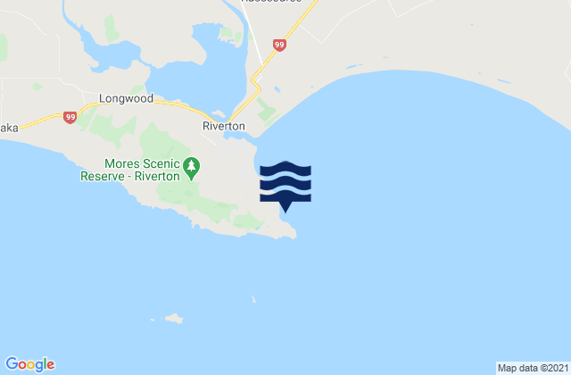 Karte der Gezeiten Hendersons Bay, New Zealand