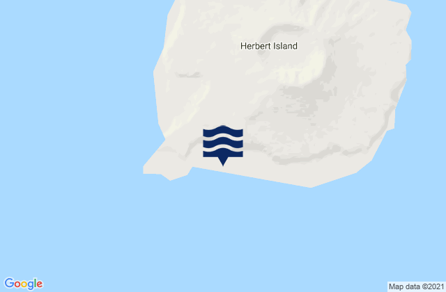 Karte der Gezeiten Herbert Island west side, United States