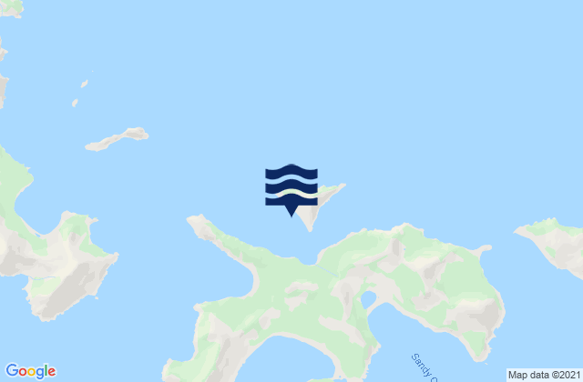 Karte der Gezeiten Herendeen Island, United States