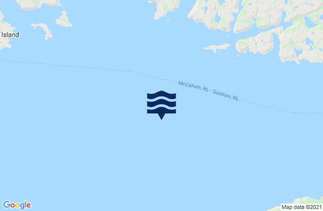 Karte der Gezeiten Hermitage Bay, Canada