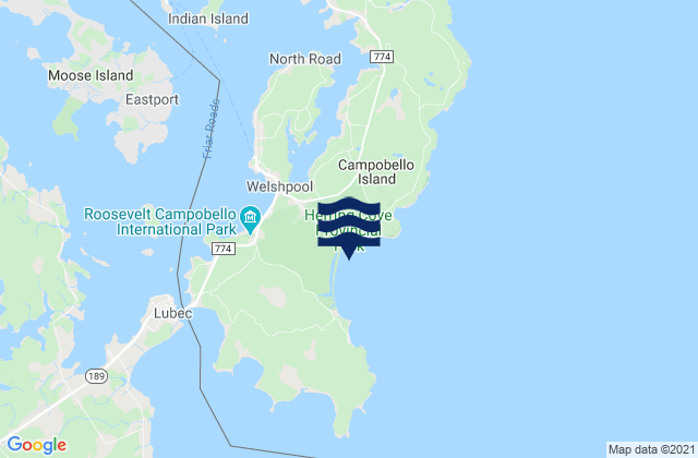 Karte der Gezeiten Herring Cove Beach, Canada