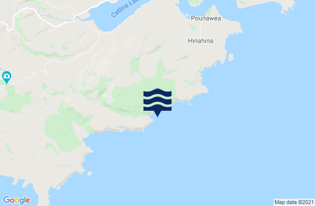 Karte der Gezeiten Hinahina Cove, New Zealand