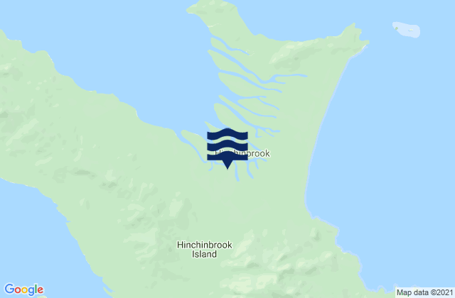 Karte der Gezeiten Hinchinbrook Island, Australia