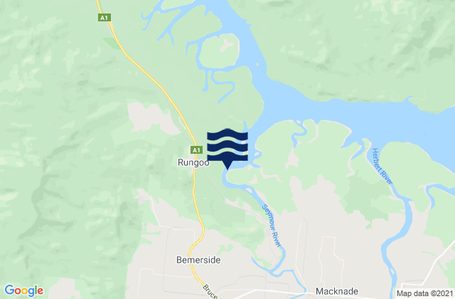 Karte der Gezeiten Hinchinbrook, Australia