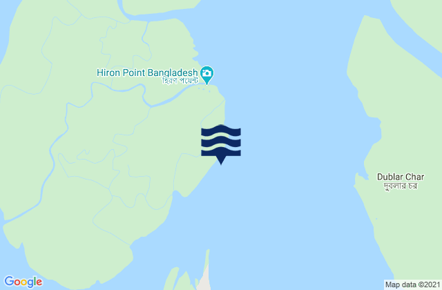 Karte der Gezeiten Hiron Point, Bangladesh