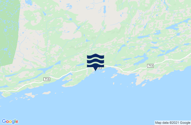 Karte der Gezeiten Hitra, Norway