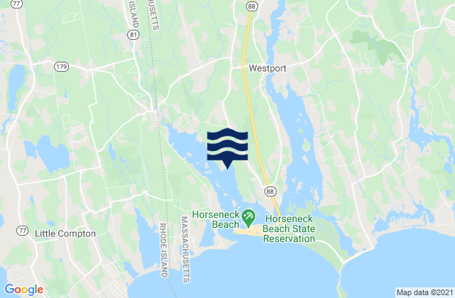 Karte der Gezeiten Hix Bridge (East Branch), United States