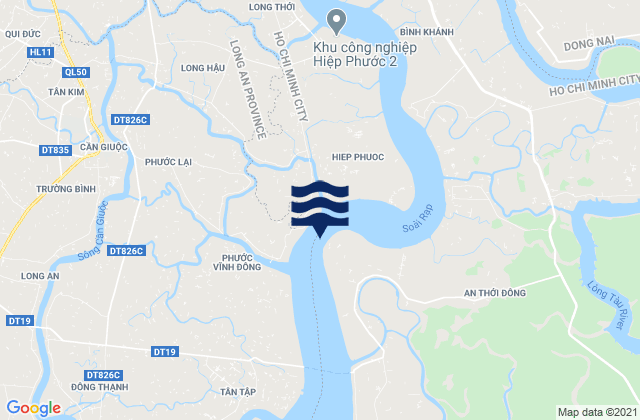 Karte der Gezeiten Ho Chi Minh Vict Port, Vietnam