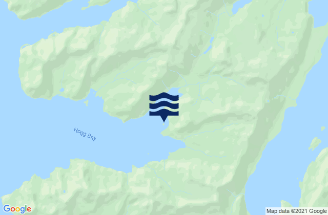 Karte der Gezeiten Hogg Bay (Port Bainbridge), United States