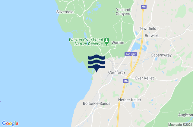 Karte der Gezeiten Hogh Bay (Coll), United Kingdom