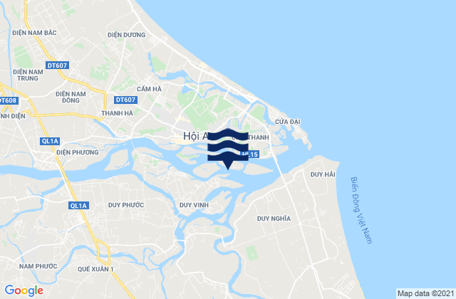 Karte der Gezeiten Hoi An, Vietnam