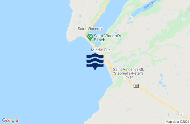 Karte der Gezeiten Holyrood Bay, Canada