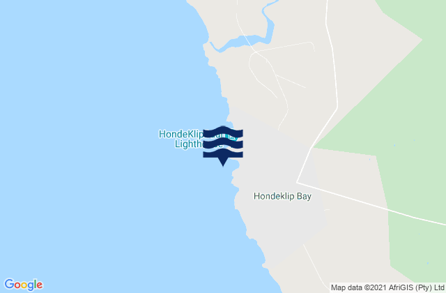 Karte der Gezeiten Hondeklip Bay, South Africa