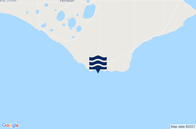 Karte der Gezeiten Honiton, Australia