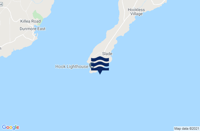 Karte der Gezeiten Hook Head, Ireland