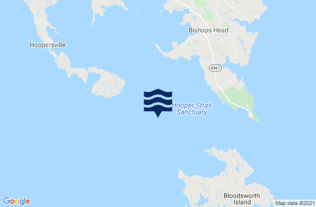 Karte der Gezeiten Hooper Strait (west) at buoy 2, United States