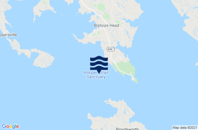 Karte der Gezeiten Hooper Strait Light, United States