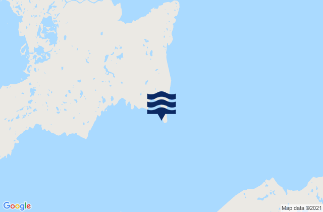 Karte der Gezeiten Hopes Advance Bay, Canada