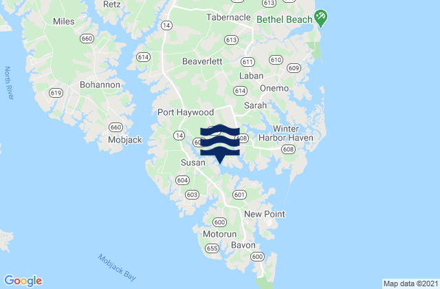 Karte der Gezeiten Horn Harbor Marina, United States