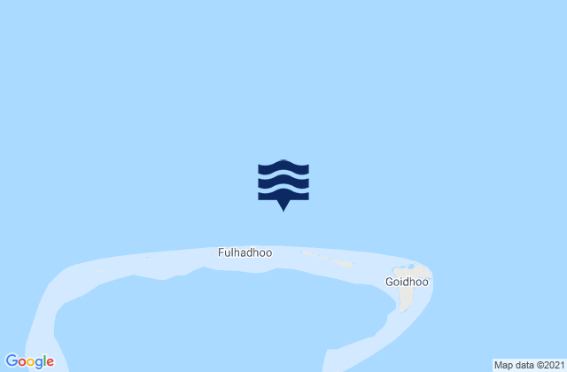 Karte der Gezeiten Horsburgh Atoll Maldive Islands, India