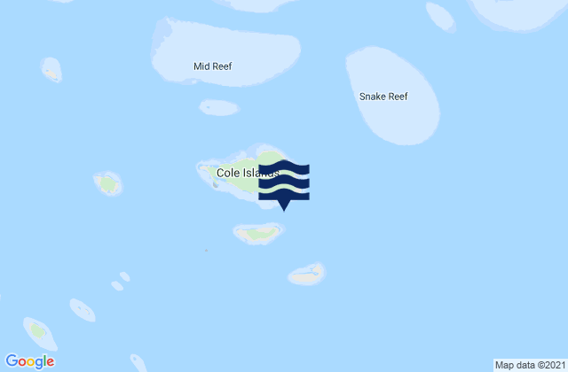 Karte der Gezeiten Howick Island, Australia