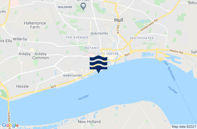 Karte der Gezeiten Hull (Albert Dock), United Kingdom