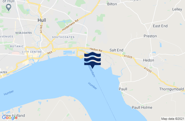 Karte der Gezeiten Hull (King George Dock), United Kingdom