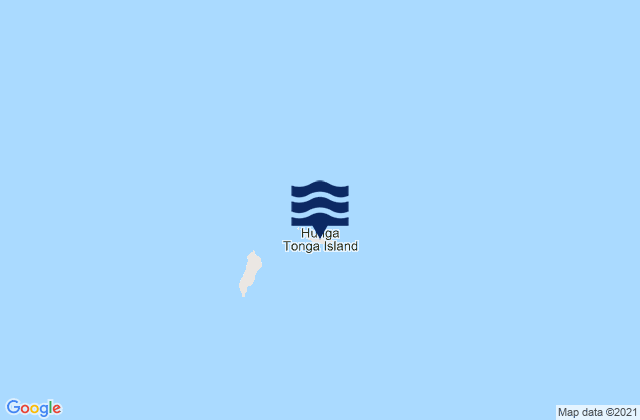 Karte der Gezeiten Hunga Tonga Island, Tonga
