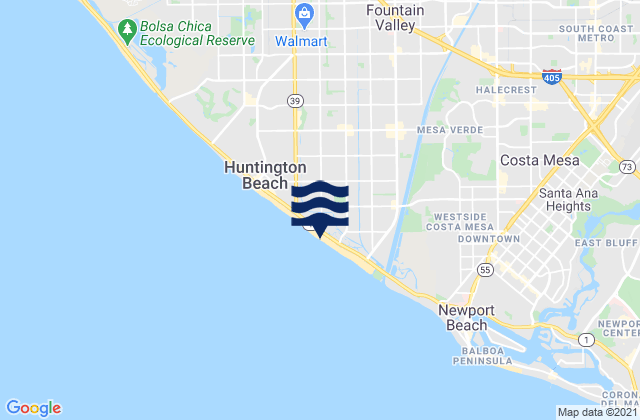 Karte der Gezeiten Huntington Cliffs, United States