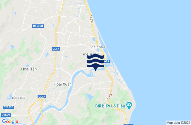 Karte der Gezeiten Huyện Hoài Nhơn, Vietnam