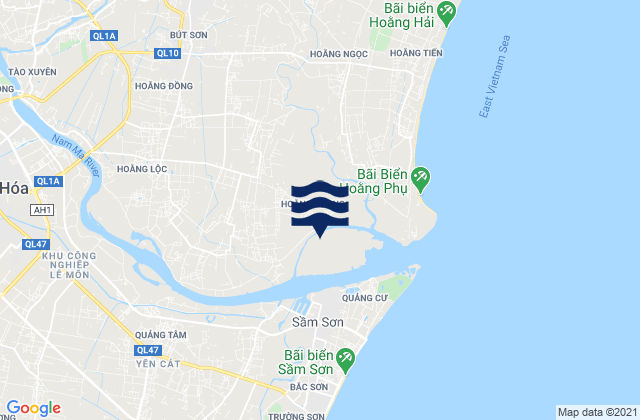 Karte der Gezeiten Huyện Hoằng Hóa, Vietnam