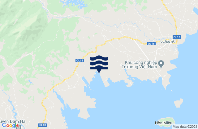 Karte der Gezeiten Huyện Hải Hà, Vietnam