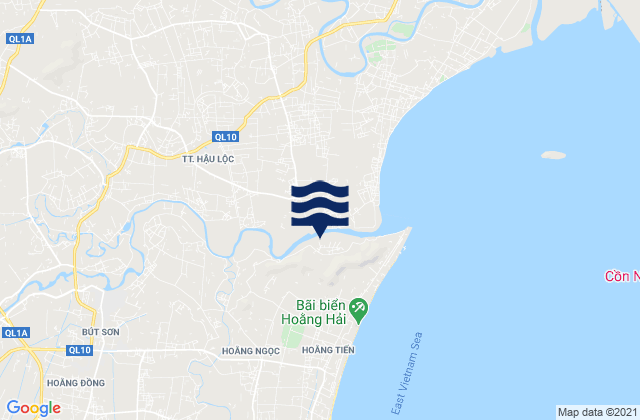 Karte der Gezeiten Huyện Hậu Lộc, Vietnam