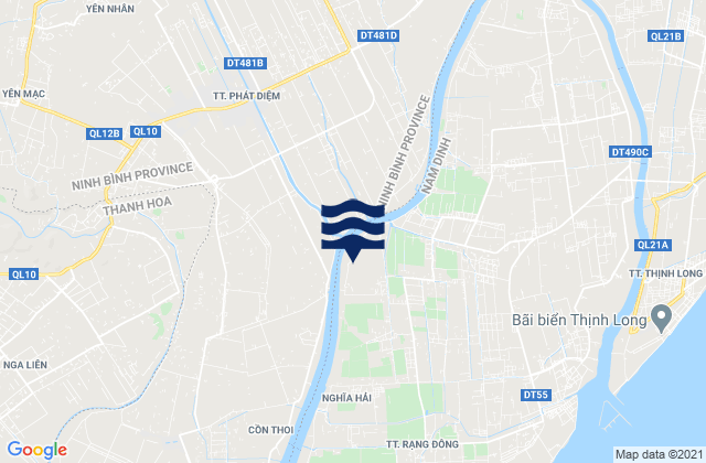 Karte der Gezeiten Huyện Kim Sơn, Vietnam