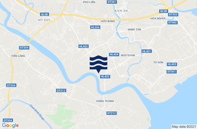 Karte der Gezeiten Huyện Kiến Thụy, Vietnam