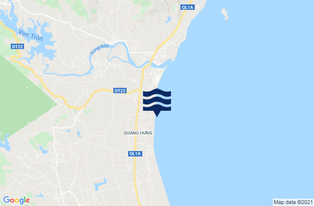 Karte der Gezeiten Huyện Quảng Trạch, Vietnam