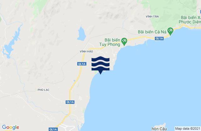 Karte der Gezeiten Huyện Tuy Phong, Vietnam