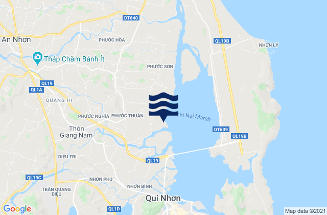 Karte der Gezeiten Huyện Tuy Phước, Vietnam