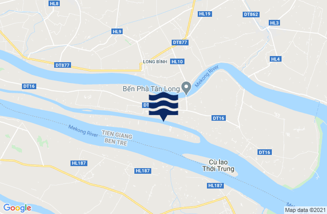 Karte der Gezeiten Huyện Tân Phú Đông, Vietnam