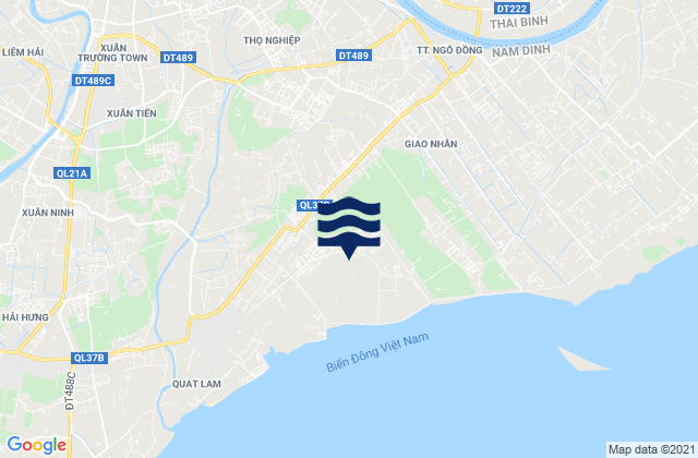 Karte der Gezeiten Huyện Xuân Trường, Vietnam